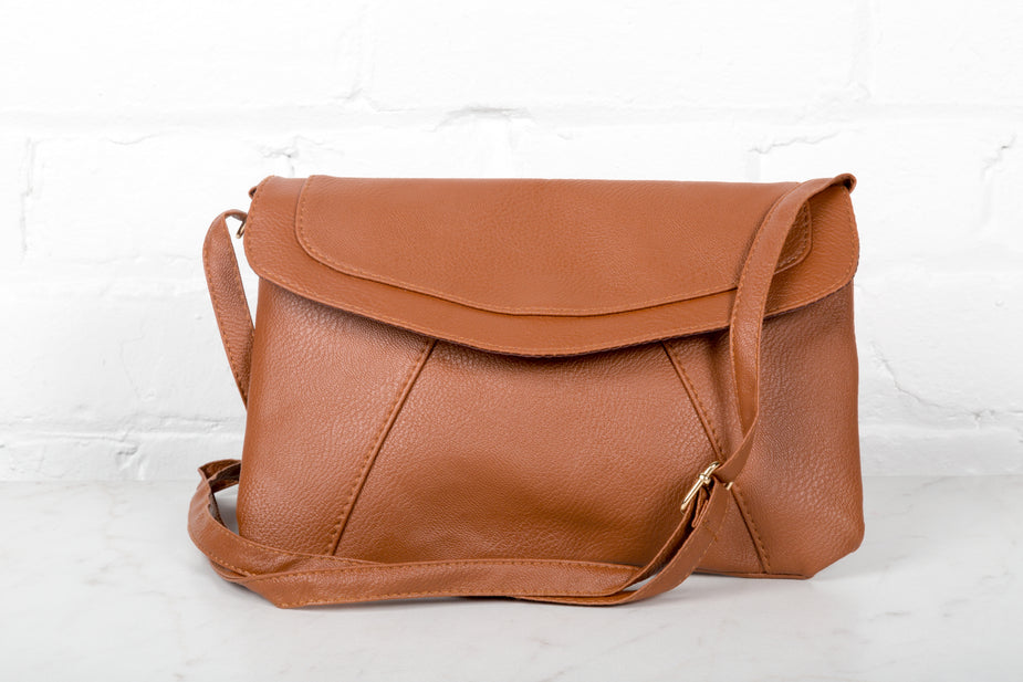 Sac cuir caramel